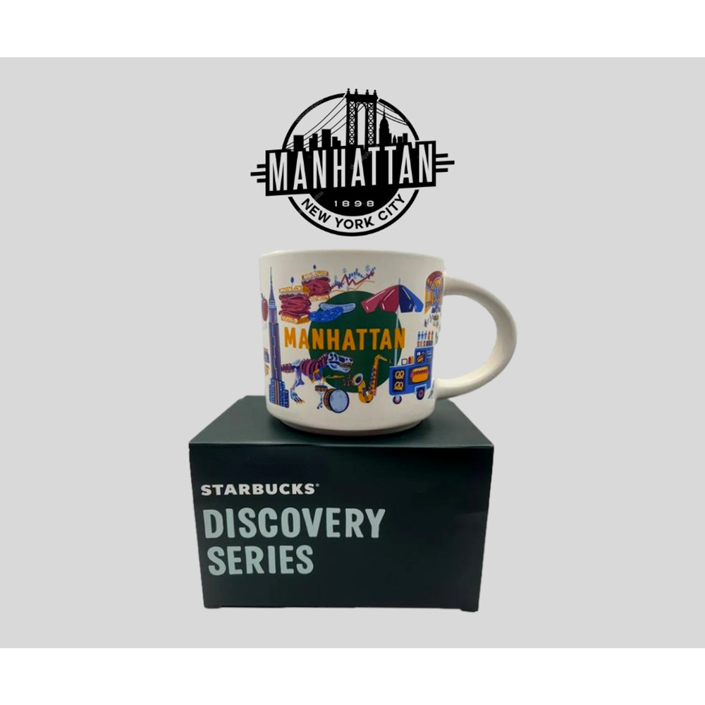 Starbucks New York City Coffee Mug Discovery The Boroughs Series Manhattan NYC